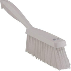 Vikan - 14" OAL, Polyester Staple Set Bench Brush - 2" Bristle Length, 6-3/8" Long Head, White - Americas Industrial Supply
