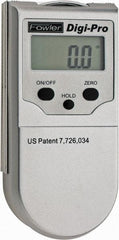 Fowler - 360° Measuring Range, Magnetic Base Digital Protractor - 0.05° Resolution, 4 Inch Long Blade, Accuracy Up to 0.20°, 3V CR2032 Lithium Battery Not Included - Americas Industrial Supply