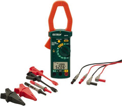 Extech - 4 Piece, Clamp Meter Test Kit - 600 Volt Max, LCD Display - Americas Industrial Supply