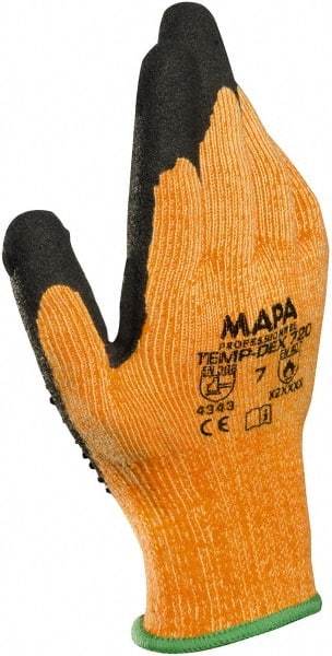 MAPA Professional - Size 2XL Thermal Acrylic Lined Nitrile Heat Resistant Glove - 11" OAL, Knit Wrist Cuff - Americas Industrial Supply