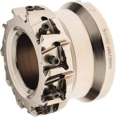 Iscar - 10 Inserts, 3" Cut Diam, 1" Arbor Diam, 0.492" Max Depth of Cut, Indexable Square-Shoulder Face Mill - 0/90° Lead Angle, 2" High, T490 LN.. 1306 Insert Compatibility, Through Coolant, Series Helitang - Americas Industrial Supply