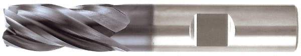 Niagara Cutter - 1", 4 Flute, Single End, Solid Carbide, 0.03" Corner Radius End Mill - 5" OAL, Right Hand Flute, 2" LOC, Right Hand Cut - Americas Industrial Supply