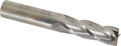 Niagara Cutter - 3/4", 2-1/4" LOC, 3/4" Shank Diam, 5" OAL, 4 Flute, Solid Carbide Square End Mill - Single End, Uncoated, Spiral Flute, 30° Helix, Centercutting, Right Hand Cut, Right Hand Flute, Series C430 - Americas Industrial Supply