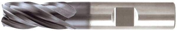 Niagara Cutter - 1", 4 Flute, Single End, Solid Carbide, 0.03" Corner Radius End Mill - 5" OAL, Right Hand Flute, 2" LOC, Right Hand Cut - Americas Industrial Supply