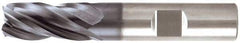 Niagara Cutter - 1", 4 Flute, Single End, Solid Carbide, 0.03" Corner Radius End Mill - 5" OAL, Right Hand Flute, 2" LOC, Right Hand Cut - Americas Industrial Supply