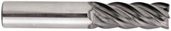 Niagara Cutter - 5/8" Diam 5 Flute Solid Carbide 0.045" Corner Radius End Mill - Americas Industrial Supply