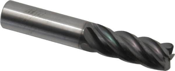 Niagara Cutter - 1/2", 5 Flute, Single End, Solid Carbide, 0.06" Corner Radius End Mill - 3" OAL, 40° Helix, Right Hand Flute, 1-1/4" LOC, Right Hand Cut - Americas Industrial Supply