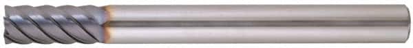 Niagara Cutter - 1/2", 6 Flute, Single End, Solid Carbide, 0.03" Corner Radius End Mill - 4" OAL, 45° Helix, Right Hand Flute, 1-1/8" LOC, Right Hand Cut - Americas Industrial Supply