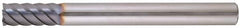 Niagara Cutter - 1/2", 6 Flute, Single End, Solid Carbide, 0.03" Corner Radius End Mill - 4" OAL, 45° Helix, Right Hand Flute, 1-1/8" LOC, Right Hand Cut - Americas Industrial Supply