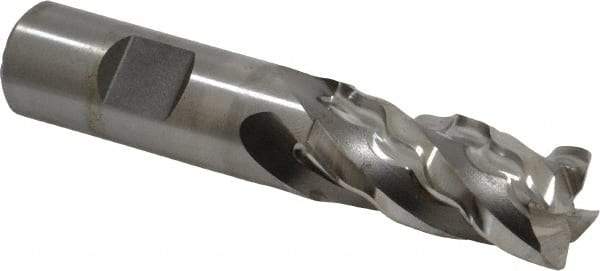 Niagara Cutter - 1", 4 Flute, Single End, Cobalt, Corner Chamfer End Mill - 6-1/2" OAL, Right Hand Flute, 4" LOC, Right Hand Cut - Americas Industrial Supply