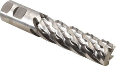 Niagara Cutter - 1-1/4", 6 Flute, Single End, Cobalt, Corner Chamfer End Mill - 6-1/2" OAL, Right Hand Flute, 4" LOC, Right Hand Cut - Americas Industrial Supply