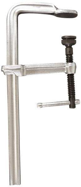 Bessey - 5-1/2" Deep Throat, 12" Max Capacity, Standard Sliding Arm Clamp - 2,660 Lb Clamping Pressure, 0.775" Spindle Diam - Americas Industrial Supply