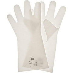 Ansell - 2.5 mil Thick, Chemical Resistant Gloves - White - Americas Industrial Supply