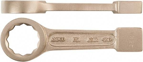 Ampco - 1-13/16" 12 Point Striking Box Wrench - Single End, 9" OAL, Aluminum Bronze, Polished Finish - Americas Industrial Supply
