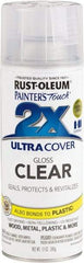 Rust-Oleum - Clear, Gloss, Enamel Spray Paint - 8 Sq Ft per Can, 12 oz Container, Use on Multipurpose - Americas Industrial Supply