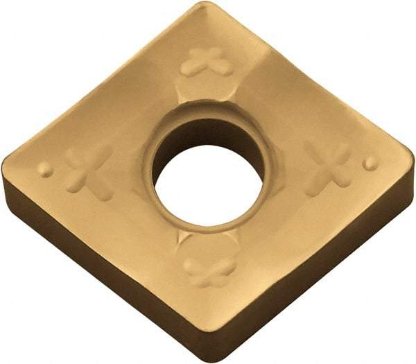 Kyocera - CNMM432 Grade CA5525 Carbide Turning Insert - TiCN/Al2O3/TiN Finish, 80° Diamond, 1/2" Inscr Circle, 3/16" Thick, 1/32" Corner Radius - Americas Industrial Supply