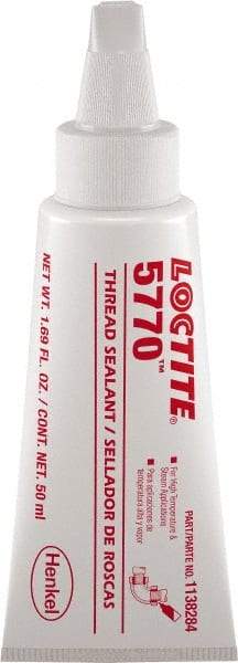 Loctite - 50 mL, White, High Strength Liquid Thread Sealant - 72 Full Cure Time - Americas Industrial Supply