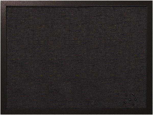 MasterVision - 17.72" Wide x 23.62" High Cork Bulletin Board - Fabric, Black - Americas Industrial Supply