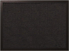 MasterVision - 17.72" Wide x 23.62" High Cork Bulletin Board - Fabric, Black - Americas Industrial Supply