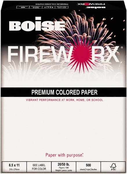 Boise - Colored Copy Paper - Use with Laser Printers, Copiers, Plain Paper Fax Machines - Americas Industrial Supply