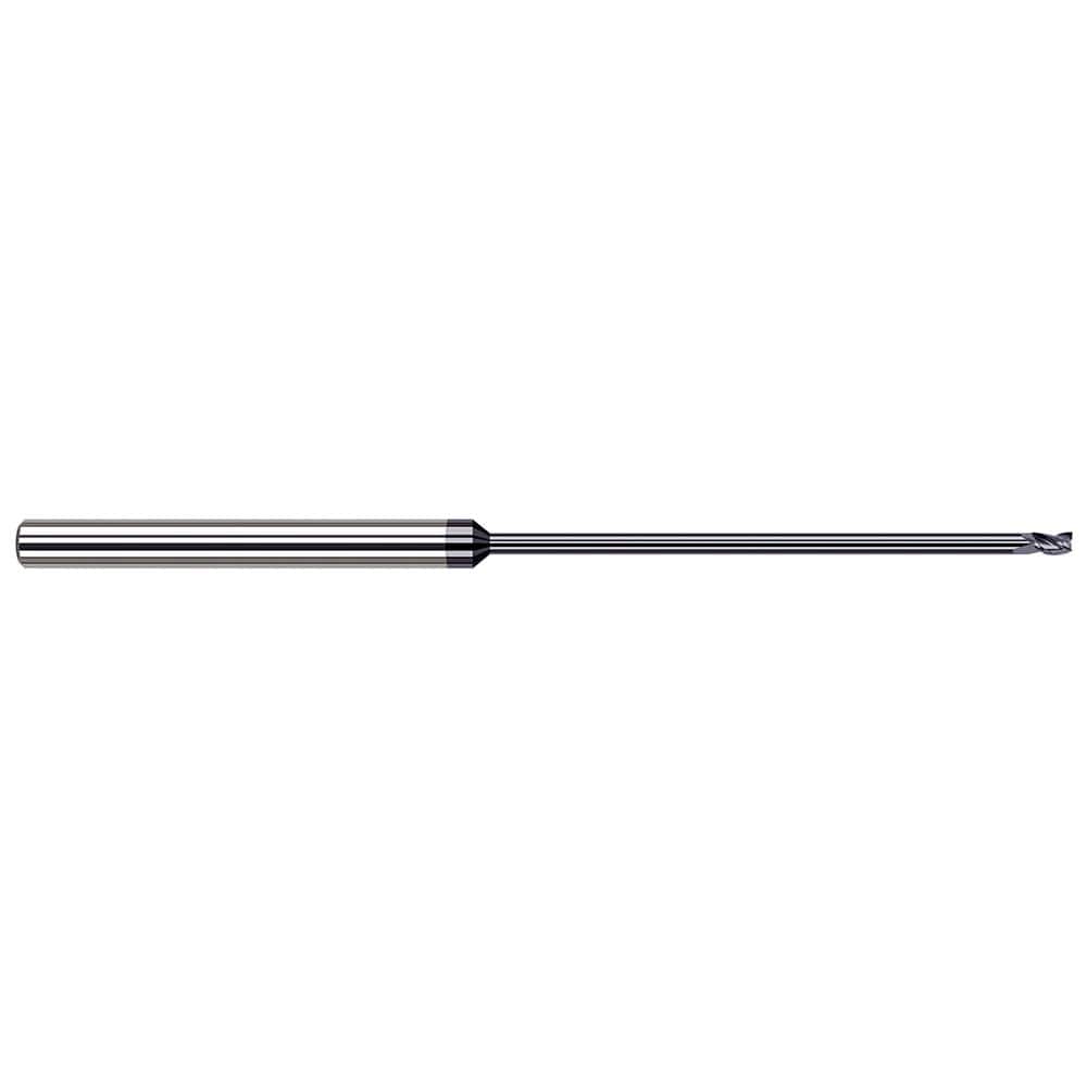 Harvey Tool - 1/16", 3/32" LOC, 1/8" Shank Diam, 3" OAL, 3 Flute Solid Carbide Square End Mill - Exact Industrial Supply