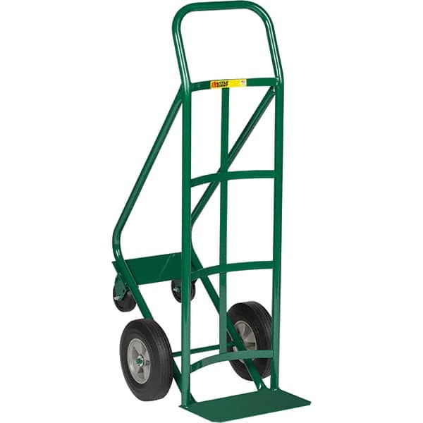Little Giant - 800 Lb Capacity 47" OAH Hand Truck - Continuous Handle, Steel, Flat-Free Microcellular Foam Wheels - Americas Industrial Supply