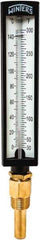 Winters - 30 to 300°F, Industrial Thermometer with Standard Thermowell - 2 Inch Immersion Length, 1.825 Inch Stem Length, 10 Inch Long, 1/2 Inch Thread - Americas Industrial Supply