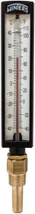 Winters - -40 to 110°F, Industrial Thermometer with Standard Thermowell - 2 Inch Immersion Length, 1.825 Inch Stem Length, 10 Inch Long, 1/2 Inch Thread - Americas Industrial Supply