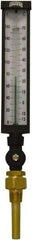 Winters - -15 to 160°F, Industrial Thermometer with Standard Thermowell - 3 Inch Immersion Length, 3-1/2 Inch Stem Length, 17 Inch Long, 3/4 Inch Thread - Americas Industrial Supply