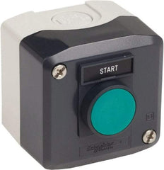 Schneider Electric - 1 Operator, Flush Pushbutton Control Station - Start (Legend), Momentary Switch, NO Contact, NEMA 1, 13, 4, 4X - Americas Industrial Supply