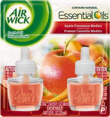 Air Wick - 0.67 oz Air Freshener Dispenser Refill - Apple Cinnamon, Compatible with Air Wick Oil Warmers - Americas Industrial Supply