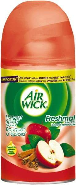 Air Wick - 6.17 oz Air Freshener Dispenser Refill - Apple Cinnamon, Compatible with Air Wick Freshmatic & Ultra Odor Detect Dispensers - Americas Industrial Supply