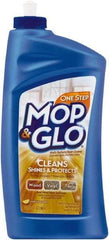 Mop&Glo - 1 Qt Bottle Cleaner - Use on Ceramic Tile, Laminate Surfaces, Linoleum, Quarry Tile, Cement, Concrete, Vinyl Tile, Terra Cotta, Terrazzo, Vinyl Composite Tile (VCT) - Americas Industrial Supply