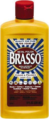 Brasso - 8 Fluid Ounce Liquid Metal Polish - Unscented, Bottle - Americas Industrial Supply