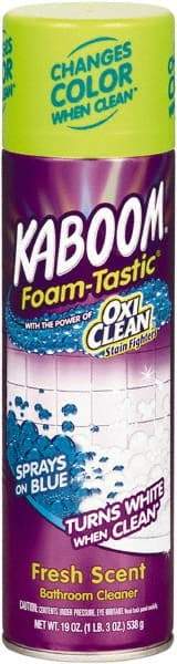 Kaboom - 19 oz Can Foam Bathroom Cleaner - Fresh Scent, Nonacidic, General Purpose Cleaner - Americas Industrial Supply