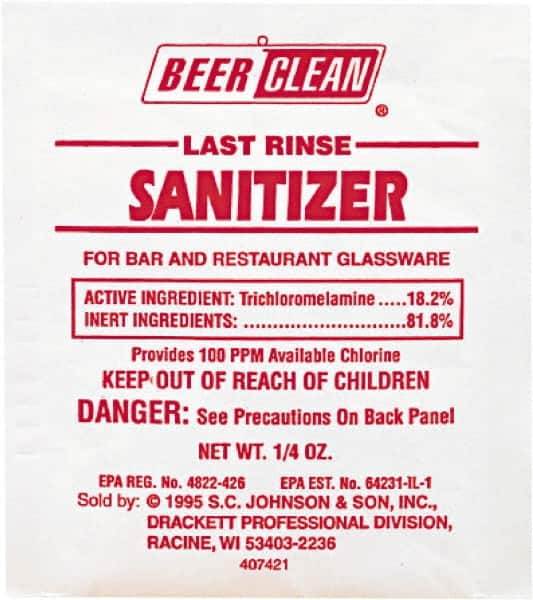 Diversey - 0.25 oz Packet Unscented Glass Cleaner - Packet - Americas Industrial Supply