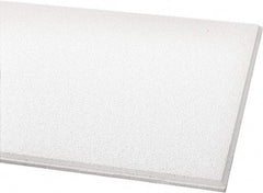Armstrong World - 24" Long x 24" Wide, Wet-Formed Mineral Fiber Acoustic Ceiling Tile - ASTM E1264 Specification, White - Americas Industrial Supply