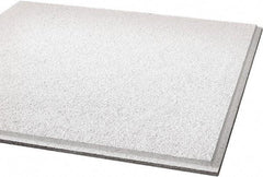 Armstrong World - 24" Long x 24" Wide, Wet-Formed Mineral Fiber Acoustic Ceiling Tile - ASTM E1264 Specification, White - Americas Industrial Supply