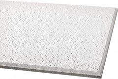 Armstrong World - 24" Long x 24" Wide, Wet-Formed Mineral Fiber Acoustic Ceiling Tile - ASTM E1264 Specification, White - Americas Industrial Supply