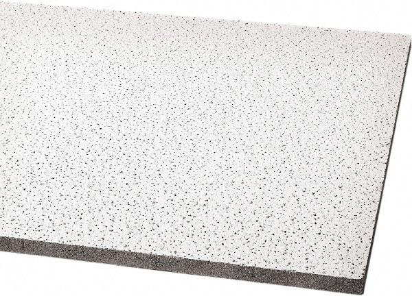 Armstrong World - 48" Long x 24" Wide, Wet-Formed Mineral Fiber Acoustic Ceiling Tile - ASTM E1264 Specification, White - Americas Industrial Supply