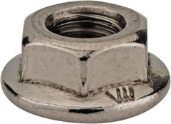 Monroe Engineering Products - M6x1.00 304 Steel Hex Flange Lock Nut - 6mm High - Americas Industrial Supply