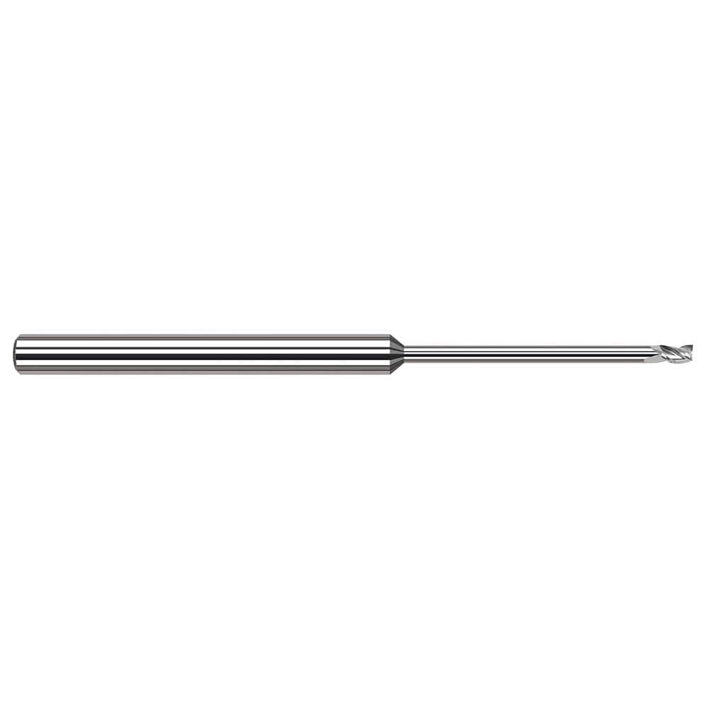 Harvey Tool - 3/16", 9/32" LOC, 3/16" Shank Diam, 4" OAL, 3 Flute Solid Carbide Square End Mill - Exact Industrial Supply