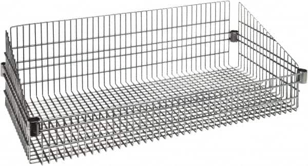 Quantum Storage - Wire Basket Unit - 24" Wide x 18" Deep x 10" High, - Americas Industrial Supply