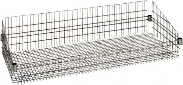 Quantum Storage - Wire Basket Unit - 48" Wide x 24" Deep x 10" High, - Americas Industrial Supply