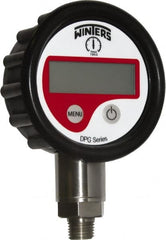 Winters - 2-1/2" Dial, 1/4 Thread, 0-1,500 Scale Range, Pressure Gauge - Lower Connection Mount, Accurate to 0.01% of Scale - Americas Industrial Supply
