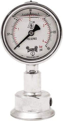 Winters - 2-1/2" Dial, 1-1/2 Thread, 0-60 Scale Range, Pressure Gauge - Lower Connection Mount, Accurate to 1.5% of Scale - Americas Industrial Supply