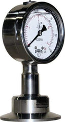 Winters - 2-1/2" Dial, 2 Thread, 0-60 Scale Range, Pressure Gauge - Lower Connection Mount, Accurate to 1.5% of Scale - Americas Industrial Supply