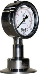 Winters - 2-1/2" Dial, 2 Thread, 0-200 Scale Range, Pressure Gauge - Lower Connection Mount, Accurate to 1.5% of Scale - Americas Industrial Supply