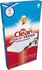 Mr. Clean - 2.4" Long x 4.6" Wide x 0.7" Thick Eraser - Heavy-Duty, White - Americas Industrial Supply