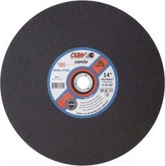 Camel Grinding Wheels - 14" 36 Grit Aluminum Oxide Cutoff Wheel - 7/64" Thick, 1" Arbor, 4,400 Max RPM - Americas Industrial Supply